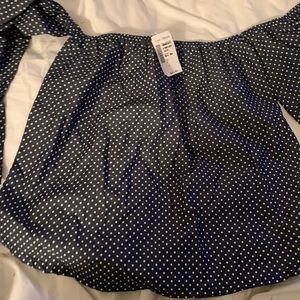 Off the shoulder top.